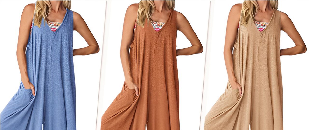 Juliette | Mono sin mangas de pierna ancha