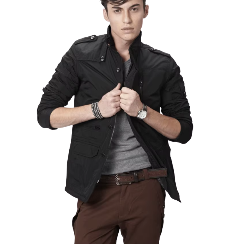 Chaqueta elegante resistente al viento