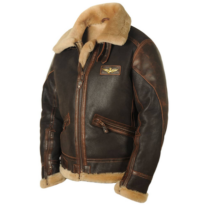 Chaqueta aviador cálida