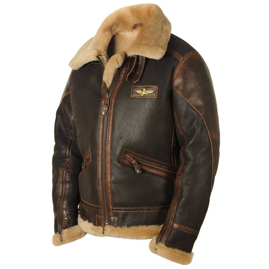 Chaqueta aviador cálida