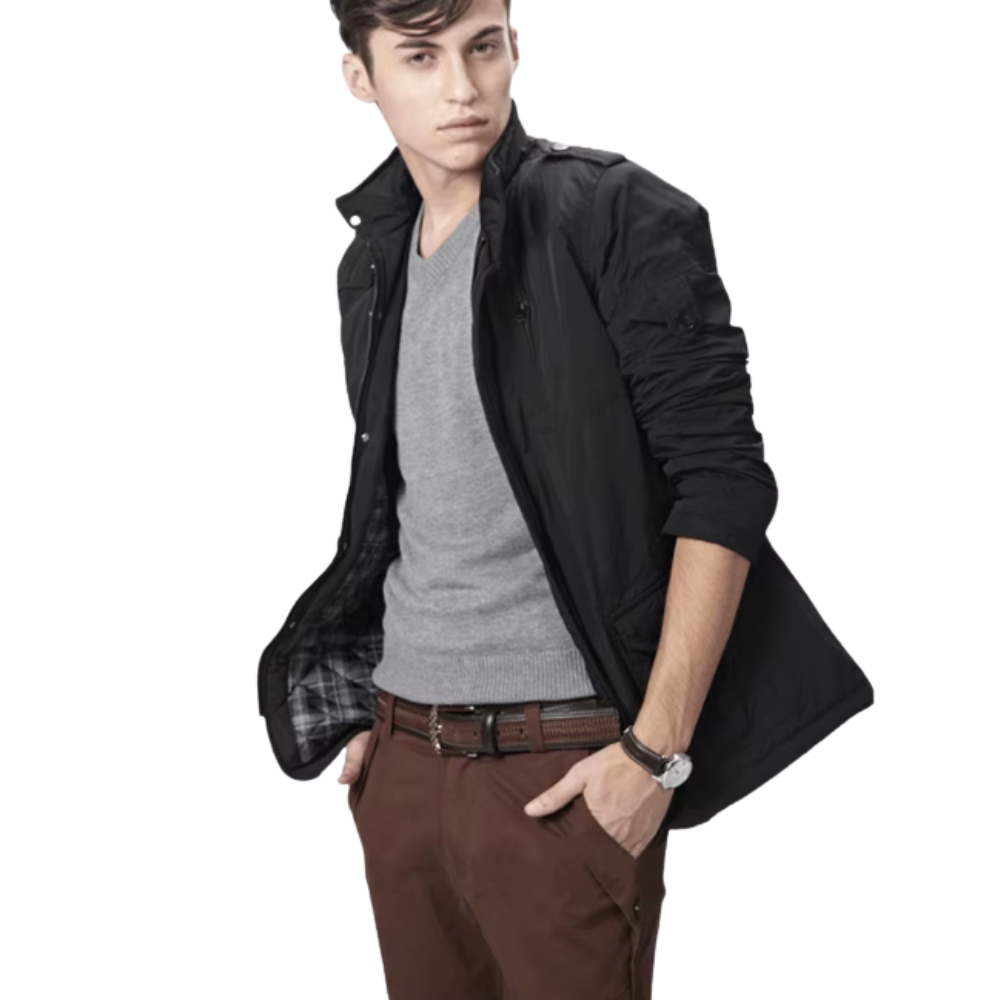 Chaqueta elegante resistente al viento