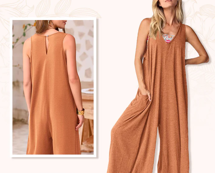 Juliette | Mono sin mangas de pierna ancha