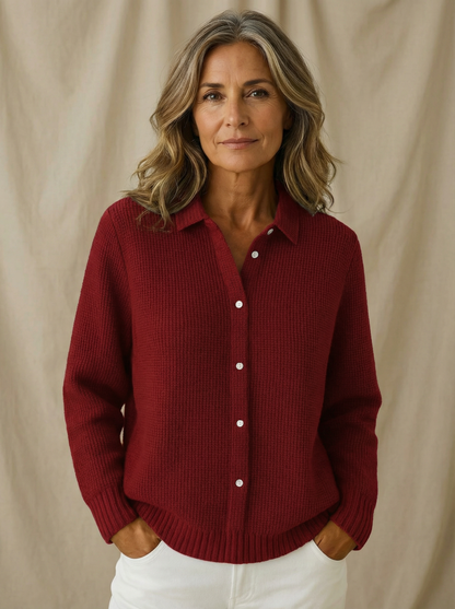 Elaine | Cárdigan Clásico de Punto con Botones