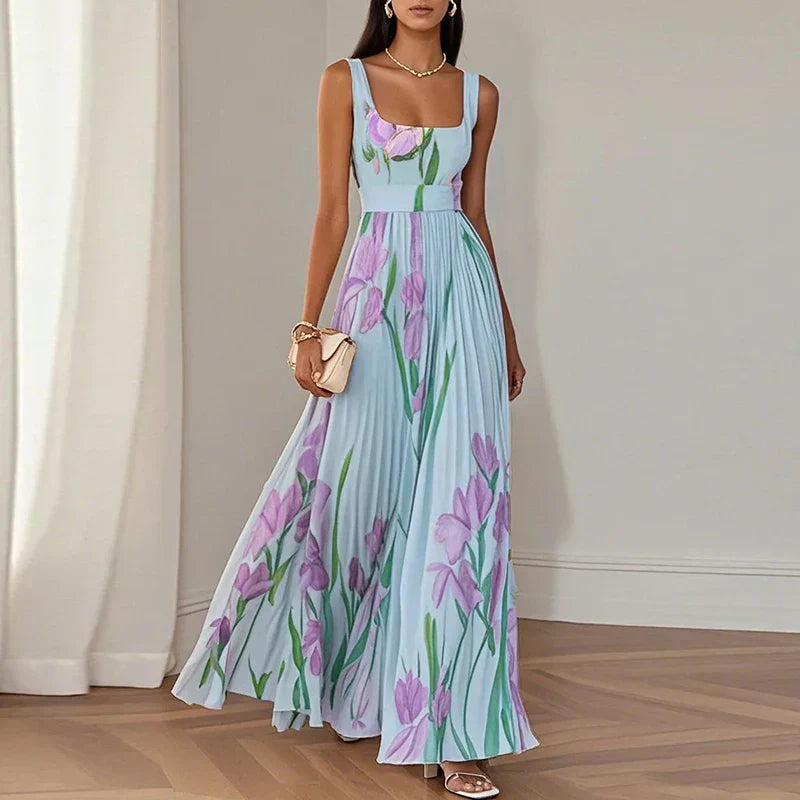 Vestido maxi Floral Elegante Isla
