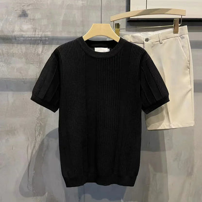 Camiseta de rayas de malla