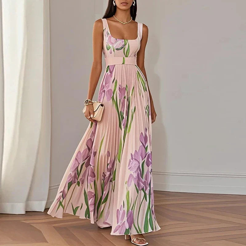 Vestido maxi Floral Elegante Isla