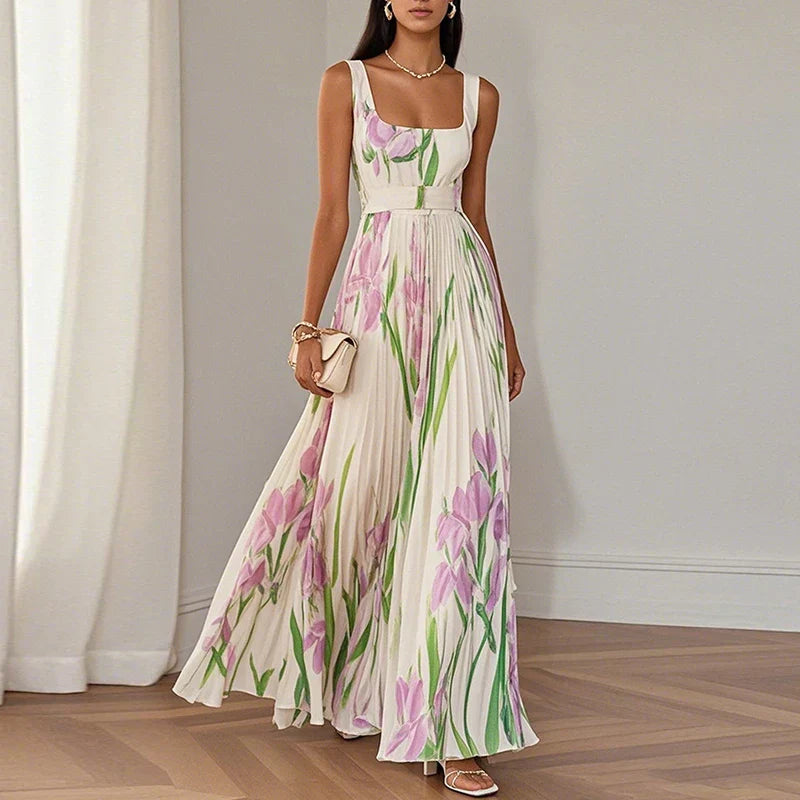 Vestido maxi Floral Elegante Isla