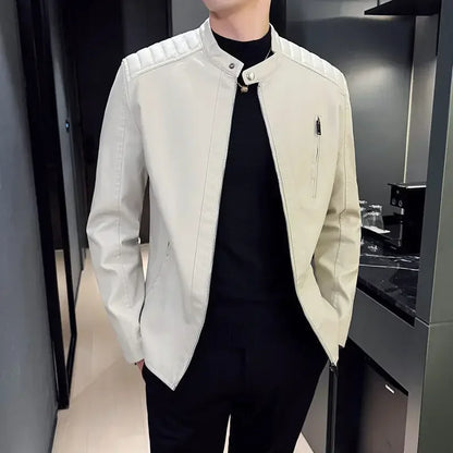 Chaqueta de cuero elegante