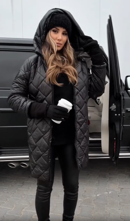 Angel - Chaqueta Elegante y Acolchada Con Capucha