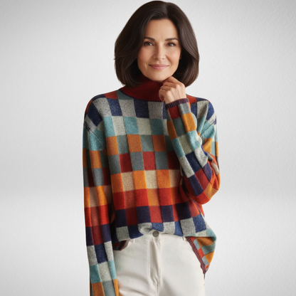 Nina | Suéter de cuello alto de cachemira