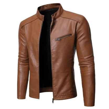 Elegante chaqueta de cuero