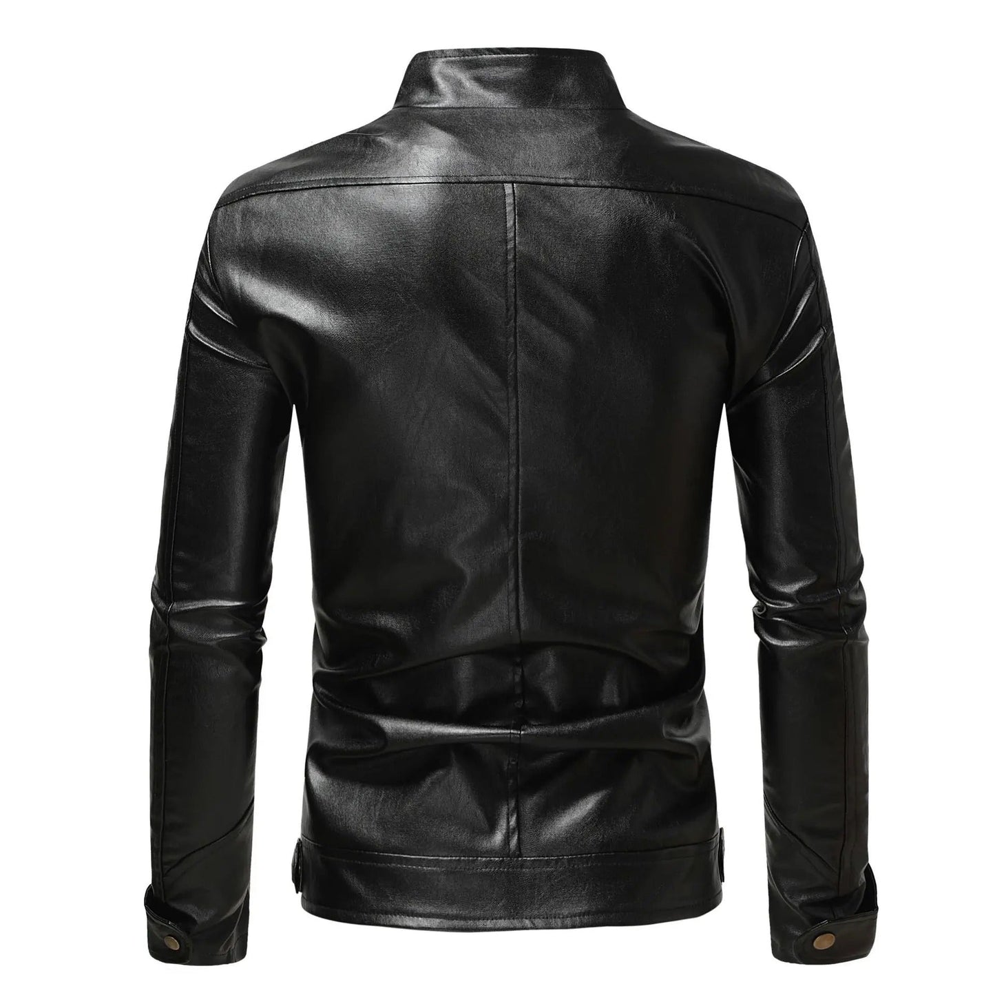 Elegante chaqueta de cuero para hombres