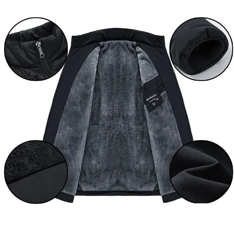 Elegante chaqueta acolchada