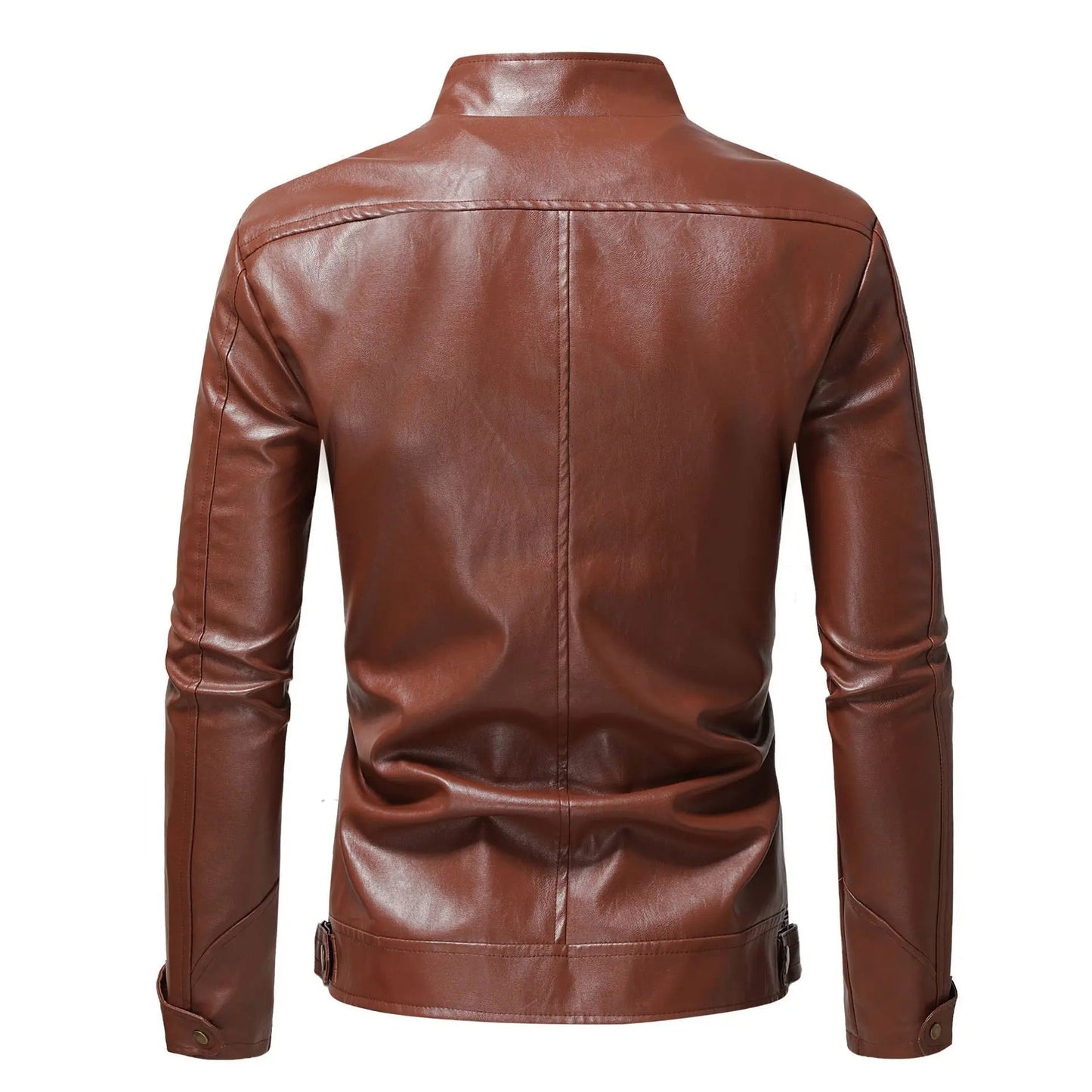 Elegante chaqueta de cuero para hombres